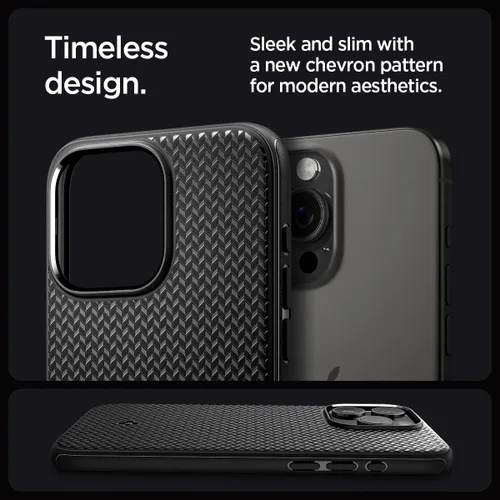 Vista 3 de Spigen Mag Armor MagFit - Funda diseñada para iPhone 15 Pro Max (2023) [protección de grado militar] compatible con MagSafe - negro mate