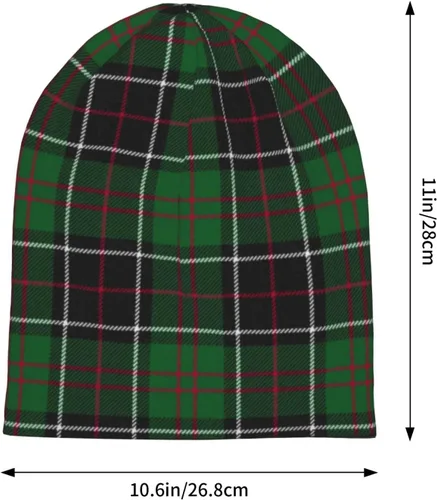Vista 5 de Gorro unisex Sinclair Clan Caza Tartán Variant Plaid Cálido Slouchy Knit Hat Headwear Regalo para Adultos, Sinclair Clan Caza Tartán Variant Plaid