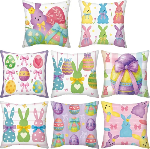 Vista 8 de 8 fundas de almohada de regreso a la escuela, 18 x 18 pulgadas, composición, fundas de almohada para cuadernos, fundas de almohada para el aula