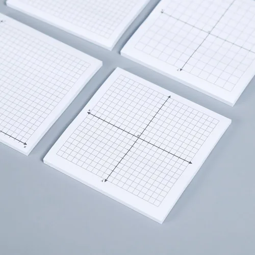 Vista 3 de 6 blocs de notas adhesivas de papel gráfico de 3 x 3 pulgadas, bloc de notas autoadhesivas, bloc de notas autoadhesivas, notas adhesivas
