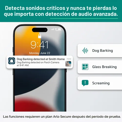 Vista 3 de Arlo Cámara de seguridad esencial para exteriores con zoom de inclinación