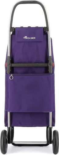 Vista 4 de Rolser I-Max MF - Carrito de compras plegable de 2 ruedas, color morado