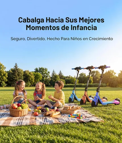 Vista 11 de NAVEE K100 Max/K100 Pro/K100 Electric Scooter for Kids, Adjustable Handlebar/Speed, Digital Pet, Safe Brake, RGB Lights, Lightweight, Riders Up to