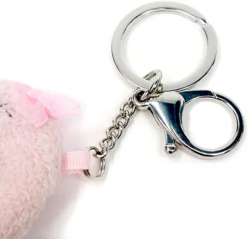 Vista 7 de GUND Llavero de peluche de flamenco de moda, rosa, 9 pulgadas