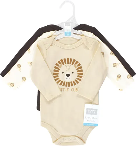 Vista 109 de Hudson Baby Body unisex de algodón de manga larga para bebé, leopardo rosa rojo