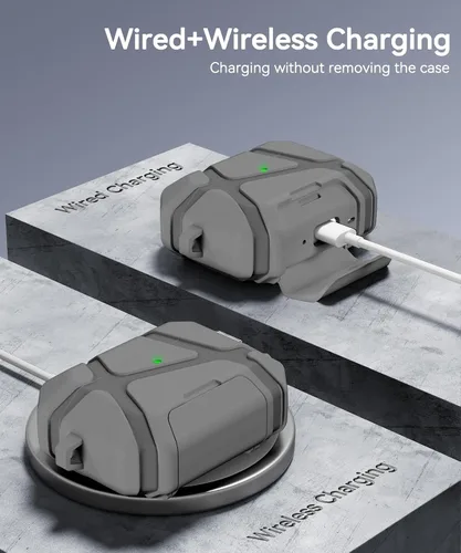 Vista 6 de Funda para AirPods Pro 3ra Generación (2025 Nuevo), Diseño de Bloqueo Seguro y Soporte para Teléfono Compatible con Airpods Pro 3ra Generación Funda