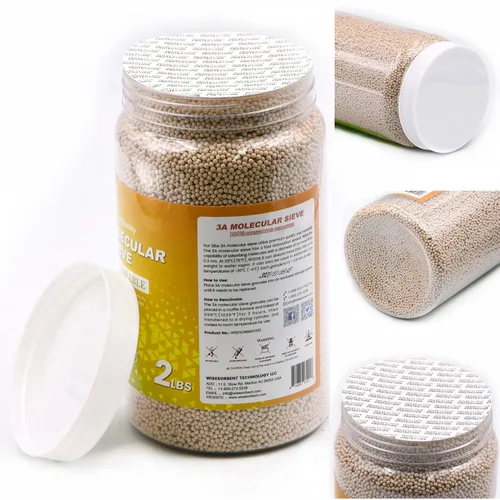 Vista 4 de Wisesorb Perlas desecantes del tamiz molecular de 2 LBS 3A, amortiguadores de humedad del deshumidificador