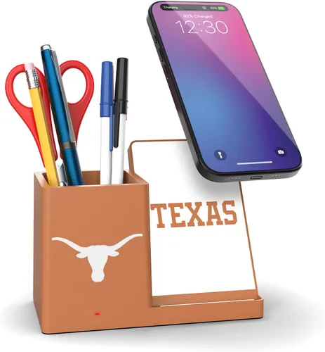 Vista 48 de SOAR NCAA - Soporte de carga inalámbrico unisex para teléfono celular y organizador de escritorio Color del