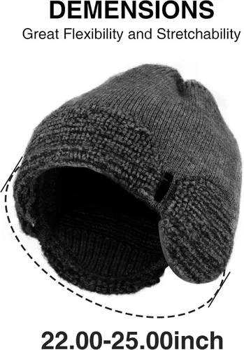 Vista 6 de Yofidra Gorro de punto térmico para hombre y mujer