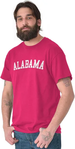Vista 4 de Alabama Athletic Student Vacation Souvenir Graphic T Shirt hombres o mujeres