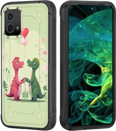 Vista 35 de Funda para Moto G Stylus 5G 2023, resistente de doble capa de policarbonato duro y silicona suave, resistente a prueba de golpes, funda protectora