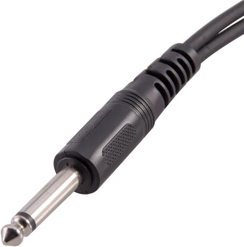 Vista 2 de Sísmica Audio sa-y9 6 " 1/4 " Male to Dual 1/4 " hembra overol y Splitter Cable