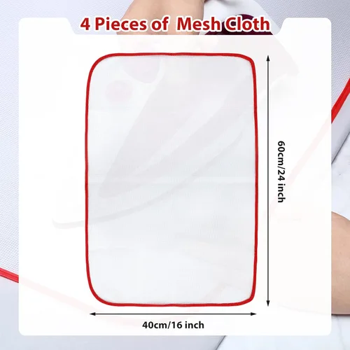 Vista 2 de 10 almohadillas protectoras de tela de malla para planchar y proteger fácilmente
