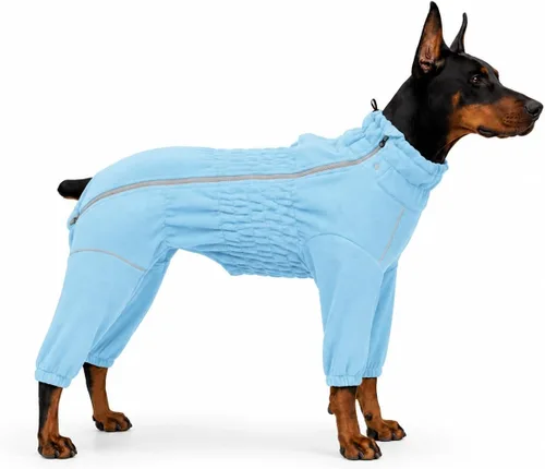 Vista 13 de Lovelonglong Abrigo cálido para perro, chaqueta resistente al viento para perros pequeños, medianos y grandes, abrigo de invierno de forro polar