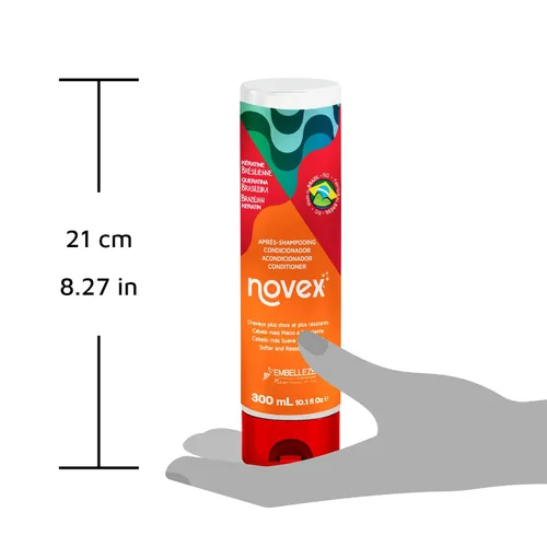 Vista 3 de NOVEX ACONDICIONADOR DE QUERATINA BRASILEÑA 10.1 OZ