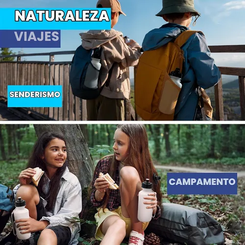Vista 6 de 4E's Novelty Botellas de agua deportivas a granel (paquete de 12) de 18 onzas, botella de agua de plástico reutilizable para niños, sin BPA, regalos