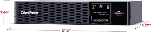 Vista 4 de CyberPower Respaldo de batería de UPS de onda sinusoidal de la aplicación inteligente PR750RT2UC