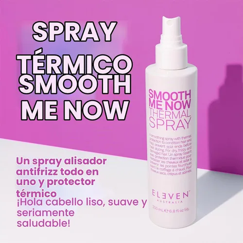Vista 2 de ELEVEN AUSTRALIA Smooth Me Now Spray térmico, protector de calor, 6.8 onzas