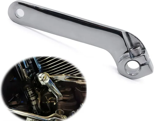Vista 10 de Eje de palanca de cambios interior ajustable compatible con H-D 1982-2018 FLT/Road Glide FLTRX 2015-2020 en negro [P/N: MT268-018-BK]