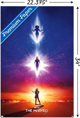 Vista 3 de Trends International Marvel The Marvels - Teaser - Póster de pared de una hoja