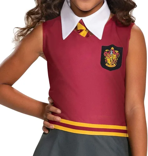 Vista 3 de Vestido clásico de Gryffindor, disfraz para niñas de Harry Potter