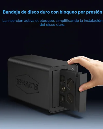Vista 6 de TERRAMASTER Almacenamiento NAS de 2 bahías F2-425 - CPU Intel x86 Quad-Core, 4 GB de RAM, LAN de 2.5GbE, servidor multimedia de almacenamiento