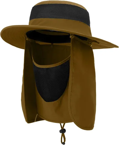 Vista 2 de Outdoor Sun Hat UPF 50 Protection Waterproof Fishing hat Face Cover Summer Neck Flap Hat