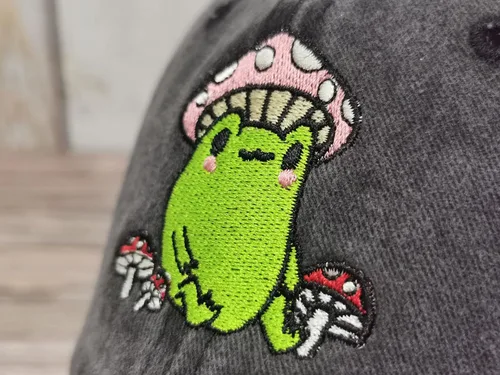 Vista 3 de Enodtter Frog with Mushroom Baseball Hats
