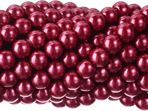 Vista 27 de RUBYCA 200 piezas de cuentas redondas de cristal checo satinado brillante pequeñas para hacer joyería 10mm Amatista Púrpura