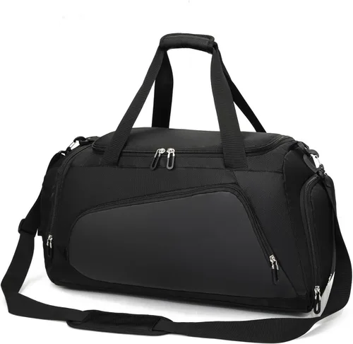 Vista 8 de Bolsa de gimnasio impermeable con compartimento para zapatos y humedad para hombresmujeres, bolsas deportivas para entrenamiento, fitness, viajes