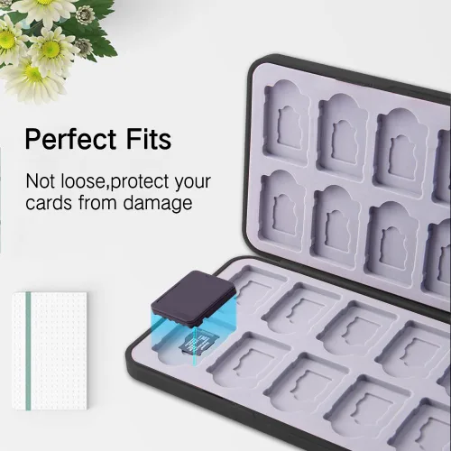 Vista 31 de PERFECTSIGHT Switch Game Case Compatible with Nintendo Switch Game Holder for Switch OLED/ Lite Game Card Case Cartridge with 24 Slots Game Card