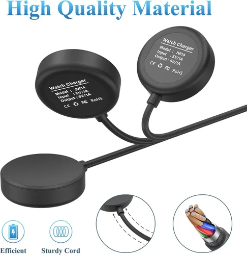 Vista 4 de Cable de carga compatible con cargador de reloj Samsung Galaxy, cable de carga USB tipo C para Samsung Galaxy Watch 7/6/5/5 Pro/Watch 4/4