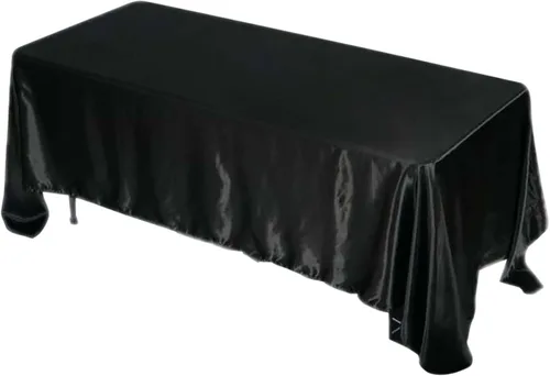 Vista 9 de Balsa Circle Mantel rectangular lavable de satén de color liso para fiesta de Halloween, 6 piezas de 60 x 102 pulgadas, color naranja, suministros