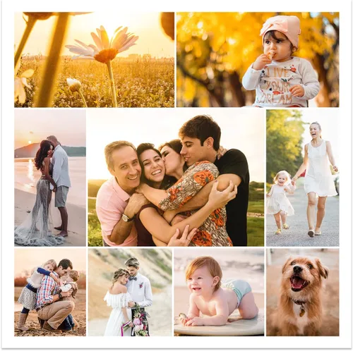 Vista 21 de CCWACPP Impresiones de lienzo de collage con foto personalizada, personalizadas, múltiples imágenes de foto en lienzo, póster personalizado, regalos