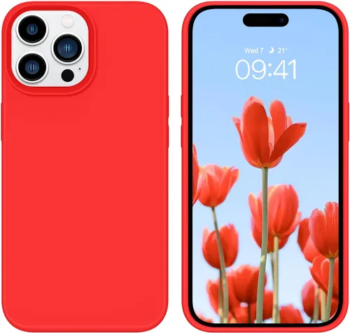 Vista 83 de GUAGUA Funda compatible con iPhone 17 Pro Max de 6.9 pulgadas, silicona líquida, goma de gel suave, delgada, forro de microfibra delgada