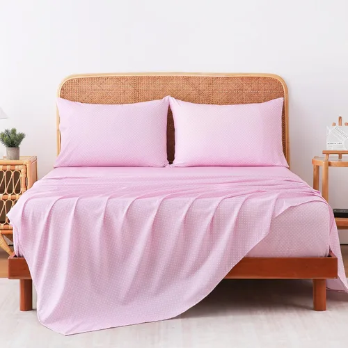 Vista 20 de MCO Juego de sábanas a rayas de 4 piezas, juego de sábanas Full transpirable con bolsillo profundo de 16", moderno y lujoso, juego de ropa de cama