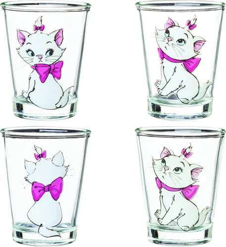 Vista 15 de Silver Buffalo Disney Una película Goofy - Juego de 4 mini vasos con personajes de Goofy, Max Goof, Roxanne y Bobby Zimuruski, 1.5 onzas