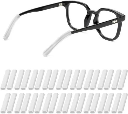 Vista 9 de 20 pares de almohadillas antideslizantes de silicona para gafas, retenedor de silicona para lentes