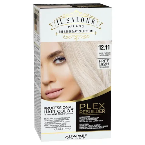 Vista 18 de Il Salone Milano Plex Rebuilder - Crema de color permanente para el cabello, kit de tinte para el cabello negro puro 1.0, salón profesional, calidad