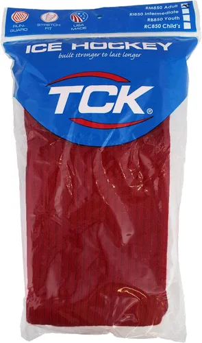 Vista 2 de TCK Calcetines de hockey sobre hielo de punto acanalado, tallas para jóvenes y adultos, fabricados en los Estados Unidos