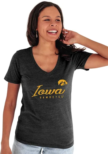 Vista 38 de Blue 84 NCAA - Camiseta de triple mezcla con cuello en V para mujer