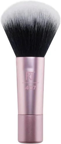 Vista 10 de Real Techniques Mini brocha de maquillaje multitarea, para rubor, bronceador y polvo, cepillo facial con cerdas sintéticas cortadas a medida