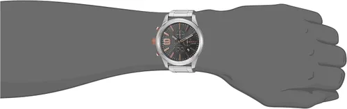 Vista 3 de Diesel DZ4457 Rasp Chrono 46 Reloj analógico de cuarzo japonés plateado para hombre, Japonés