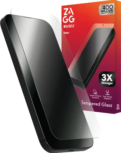 Vista 13 de ZAGG Glass+ - Protector de pantalla para Samsung Galaxy Z Flip7 (solo pantalla frontal), 3 veces más fuerte, resistente a los arañazos, resistente a