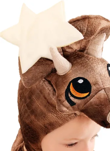 Vista 9 de Disfraz de triceratops para bebés para incubar, Marrón