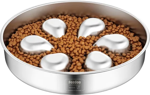 Vista 10 de Feedoo Cuenco para perros de alimentación lenta de 1.5 tazas, acero
