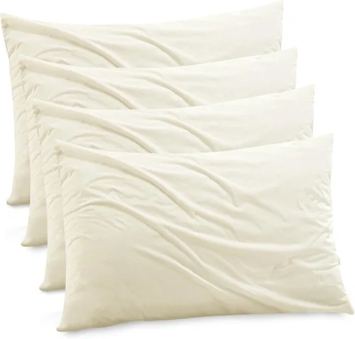 Vista 39 de Funda de almohada impermeable de bambú y rayón de Gogreen, funda de almohada transpirable, protector de almohada refrescante con cremallera, funda