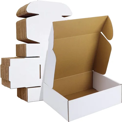 Vista 18 de HORLIMER Paquete de 40 cajas de envío de 5 x 5 x 5, caja de cartón corrugado blanco para correo, embalaje, pequeñas empresas