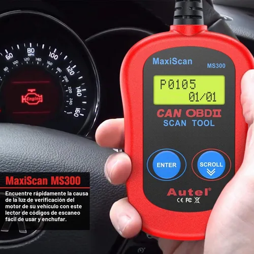 Vista 7 de Herramienta de exploración de diagnóstico MaxiScan MS300 CAN de Autel, para los vehículos de OBDII