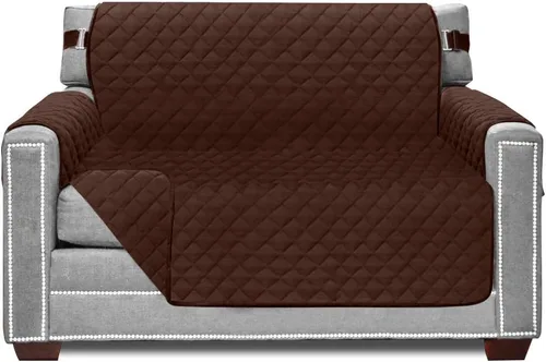 Vista 144 de Sofa Shield Funda de sofá con correa, reversible, resistente a las manchas y al desgarro, funda acolchada de microfibra, lavables, asiento de 62